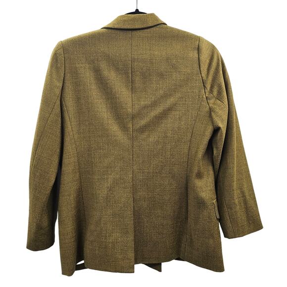 J Crew Blazer Womens Size 6 Wool Olive Green Corp Career Stretch Pockets J.Crew - Picture 5 of 15